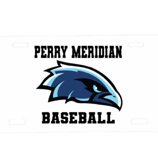 Perry Meridian Baseball License Plate