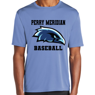 Perry Meridian Baseball Carolina Blue Short Sleeve