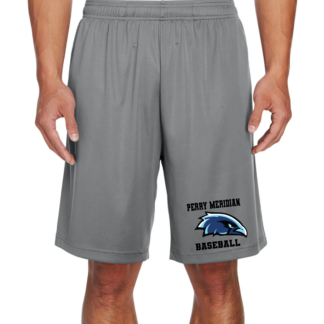 Perry Meridian Baseball Sport Graphite Shorts