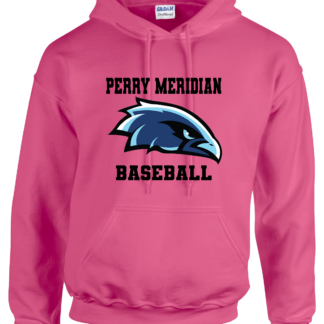 Perry Meridian Baseball Pink Hoodie